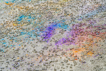 Image showing colorful paint splatters