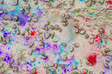 Image showing colorful paint splatters