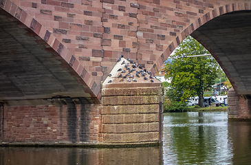 Image showing bridge detail in Miltenberg