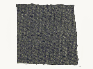 Image showing Vintage looking Black fabric sample