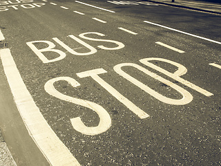 Image showing Vintage looking Bus stop