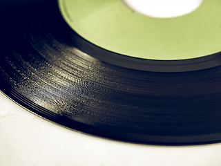 Image showing Vintage looking Vinyl record