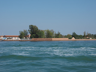 Image showing San Michele cemetery island in Venice