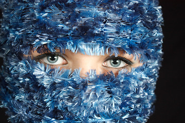 Image showing 33_Blue Eyes in Blue Veil