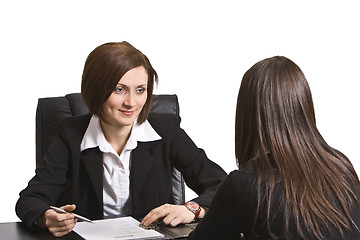 Image showing Business interview