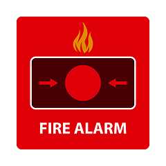 Image showing Fire Alarm Icon