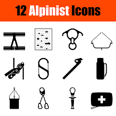 Image showing Alpinist Icon Set