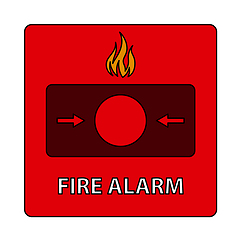 Image showing Fire Alarm Icon