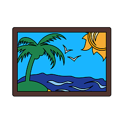 Image showing Landscape Art Icon