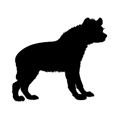 Image showing Hyena Dog Silhouette