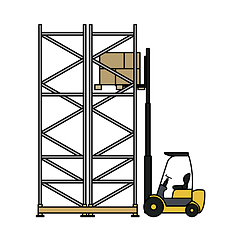 Image showing Warehouse Forklift Icon