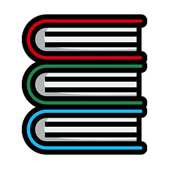 Image showing Icon Of Stack Of Books