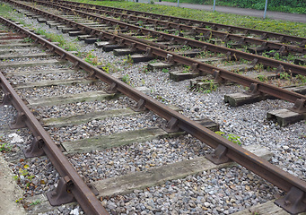 Image showing Railway track detail