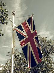 Image showing Vintage looking UK Flag