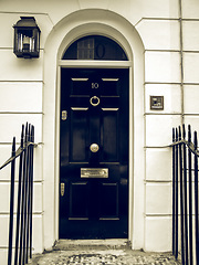 Image showing Vintage looking Traditional home door