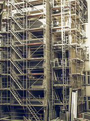 Image showing Vintage looking Scaffolding