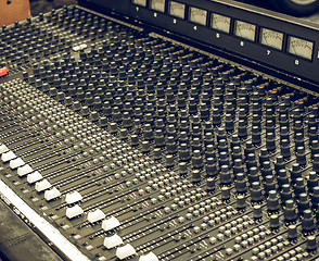 Image showing Vintage looking Soundboard