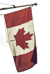 Image showing Vintage looking Canada flag