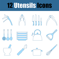 Image showing Utensils Icon Set