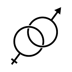 Image showing Man Female Symbol Icon