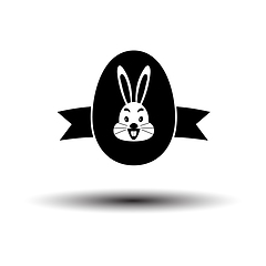 Image showing Easter Egg With Ribbon Icon