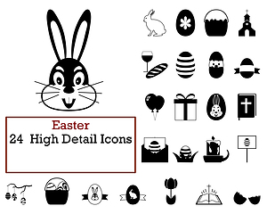 Image showing Easter Icon Set