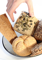 Image showing Assortment of baked bread