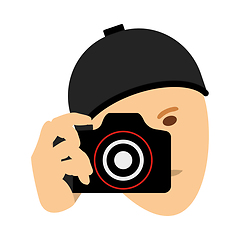 Image showing Detective With Camera Icon