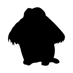 Image showing Gibbon Ape Silhouette