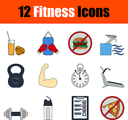 Image showing Fitness Icon Set