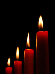 Image showing Red candles