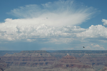 Image showing Clouds over the canyon