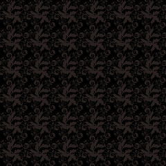 Image showing black floral tile