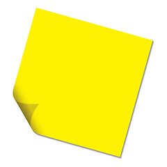 Image showing post it yellow drop shadow