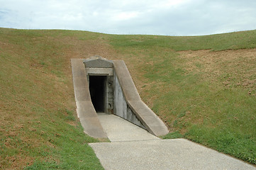 Image showing Grass mound doorway