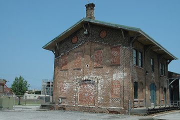Image showing Railroad depot building