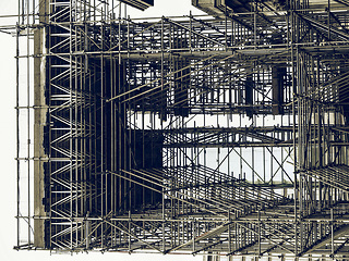 Image showing Vintage looking Scaffolding