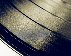 Image showing Vintage looking Vinyl record