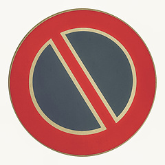 Image showing Vintage looking No parking sign