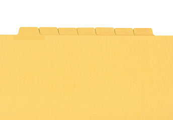 Image showing Yellow file folder