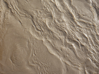 Image showing Brown muddy water surface background