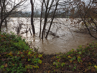 Image showing River Po flood in Turin