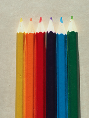 Image showing Many colour pencil