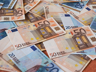 Image showing Euro (EUR) notes, European Union (EU)