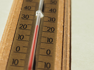 Image showing Thermometer for air temperature measurement