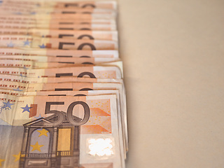 Image showing Euro (EUR) notes, European Union (EU) with copy space