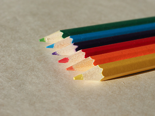 Image showing Many colour pencil