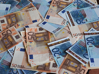 Image showing Euro (EUR) notes, European Union (EU)