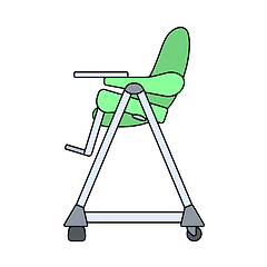 Image showing Baby High Chair Icon