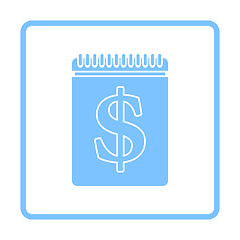 Image showing Dollar Calendar Icon